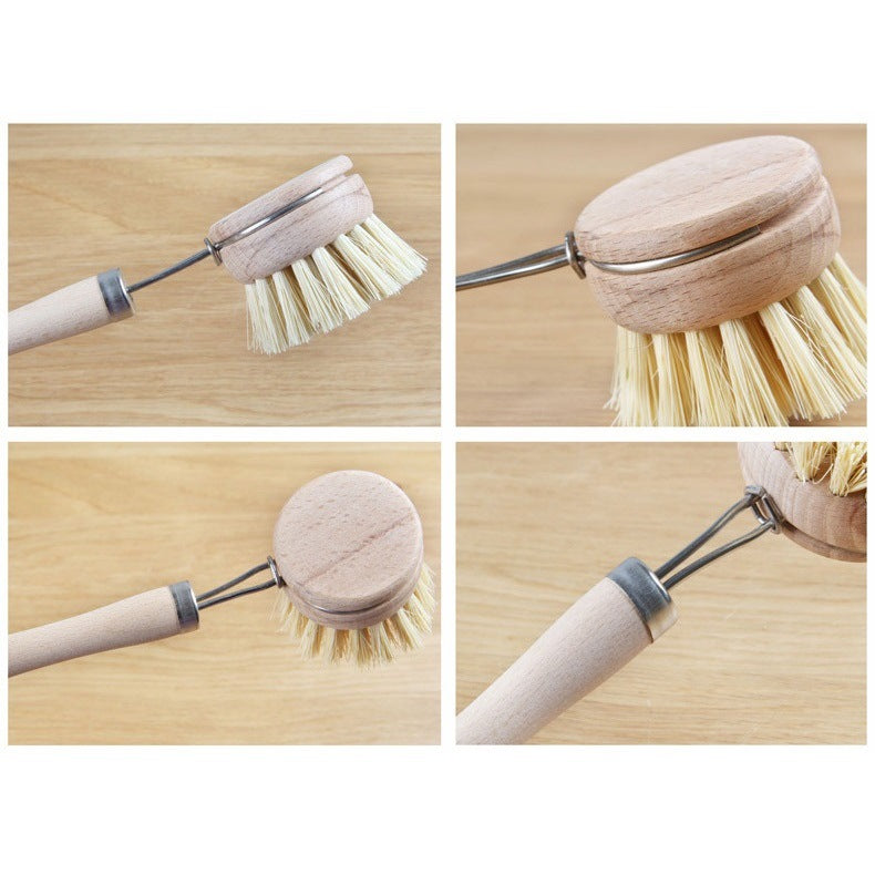 The Ultimate Eco-Scrub Bundle: Bamboo Dispenser Handle + Agave & Coconut Heads